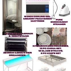 Claim Your Item! Queen Mattress, Steam, Queen Bed Frame + More 