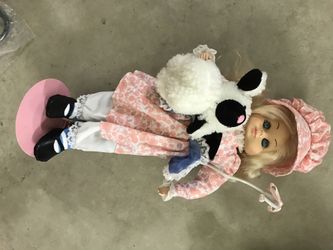 Vintage porcelain doll "Little Bo Peep"