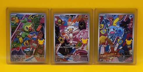 Pokemon TCG MEP First Partner Series 2 Illustration Collection Galar Set, FP, NM