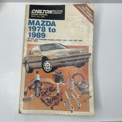 Chilton Repair Manual Mazda RX-7 GLC 323 626 929 MX-6 MPV workshop guide 6981
