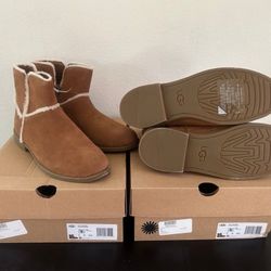 TWO UGG Coletta Boots Big Kids Size 5 Color:Chestnut