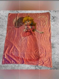 princess peach 40x50 fleece throw blanket