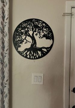 Metal Wall Art: Tree with Roots