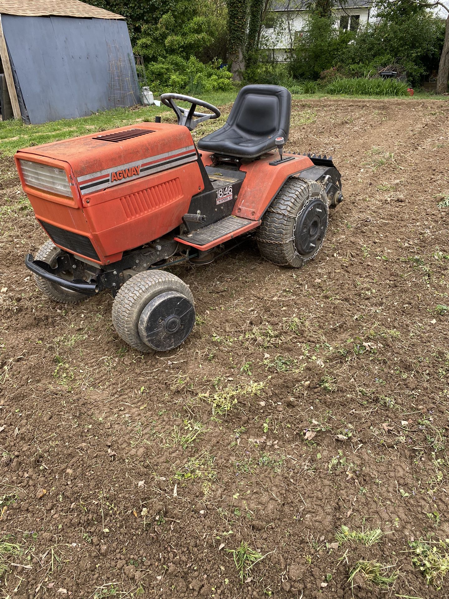 Vintage  Agway Garden Plow Tractor 