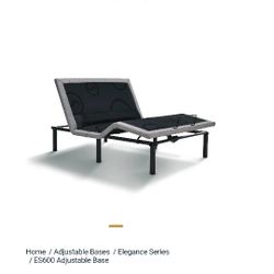 Adjustable Bed Base - Symphony Sleep ES600 w/ Zero Clearance Kit