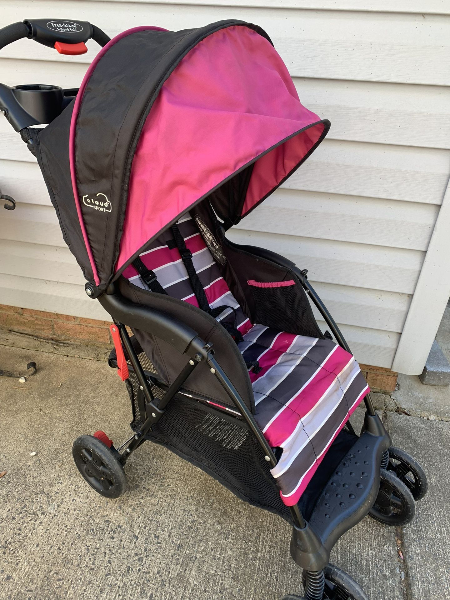 Free-stand 1 hand fold Cloud Sport Stroller 