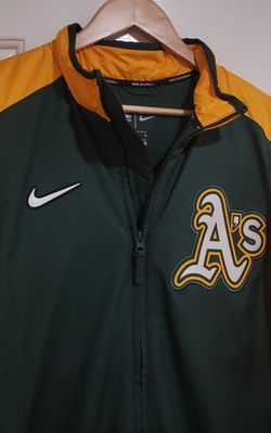Nike Baseball Oakland Athletics MLB Authentic Collection Dugout Jacket Men's Size Large 