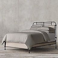 Restoration Hardware French Acadèmie Fabric Bed (Queen Size)