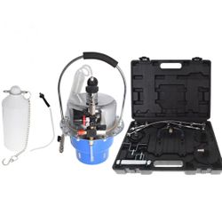 Bleeder Kit Pneumatic Pressure Brake Clutch Fluid Bleeding Tool Set with Master Cylinder Adatpers Air Power Pressurized Oil Change Bleeder Machine