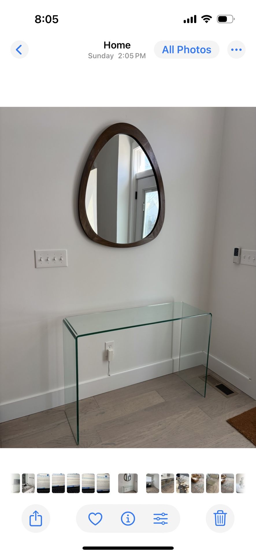 Glass Safavieh Console Table