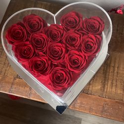Valentines Lifetime Roses Gift 