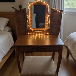 Vanity With Engraved Roses