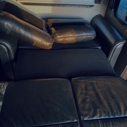 Brown Leather Sofa