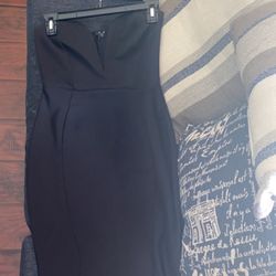 Strapless Black Dress