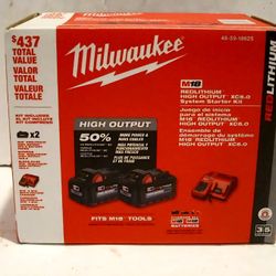 Milwaukee M18 High Output 6.0ah Battery Kit