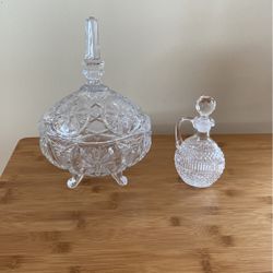 Two piece Waterford crystal