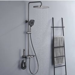 Set Shower System Thermostatic Shower Faucet Set Wall Mounted Rain Shower Combo
