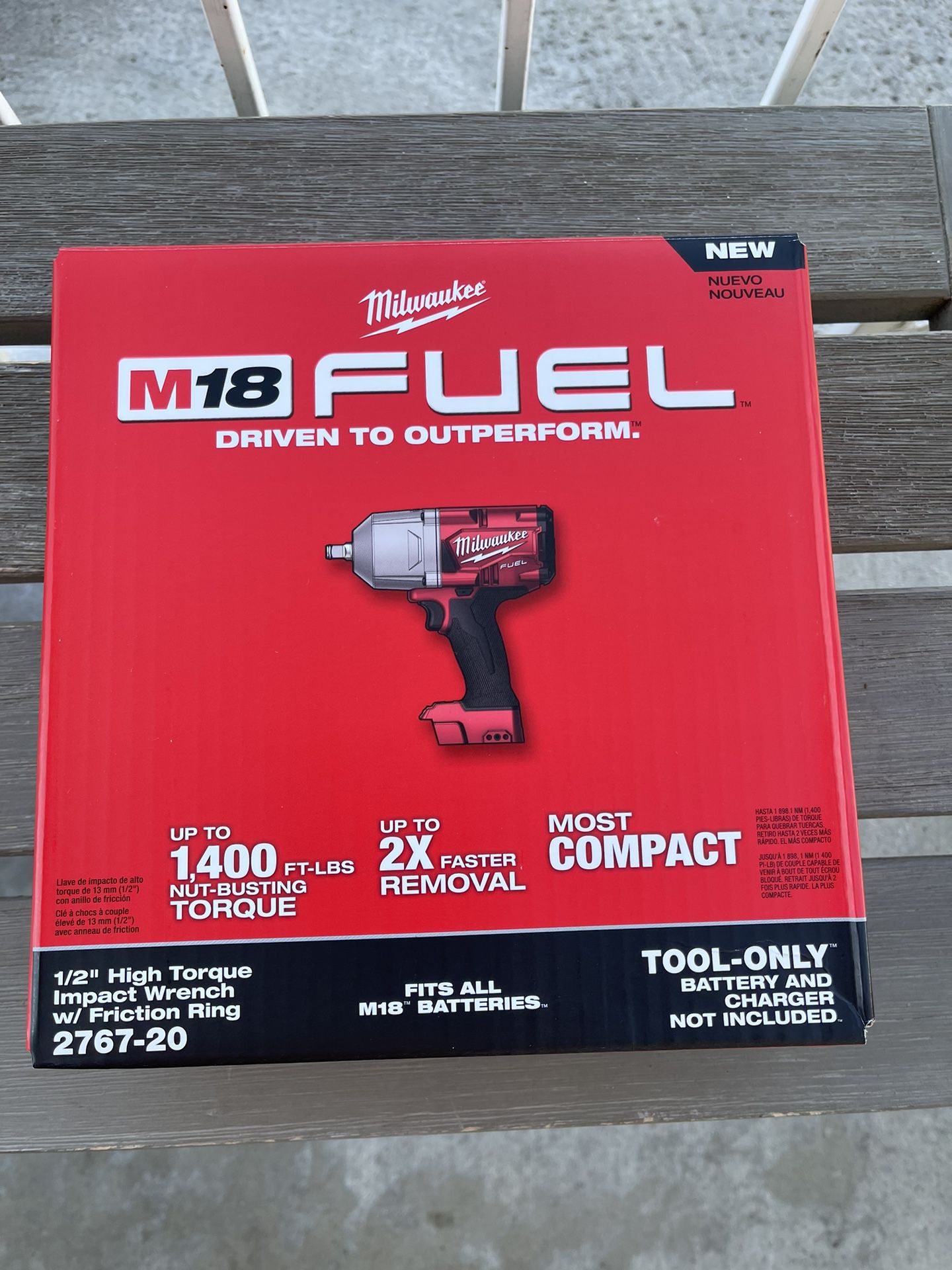 New M18 Milwaukee Fuel 1/2 Impact Tool Only