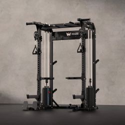 MAJOR FITNESS F22 PRO - Squat Rack Power Cage Functional Trainer with Smith Machine Option 