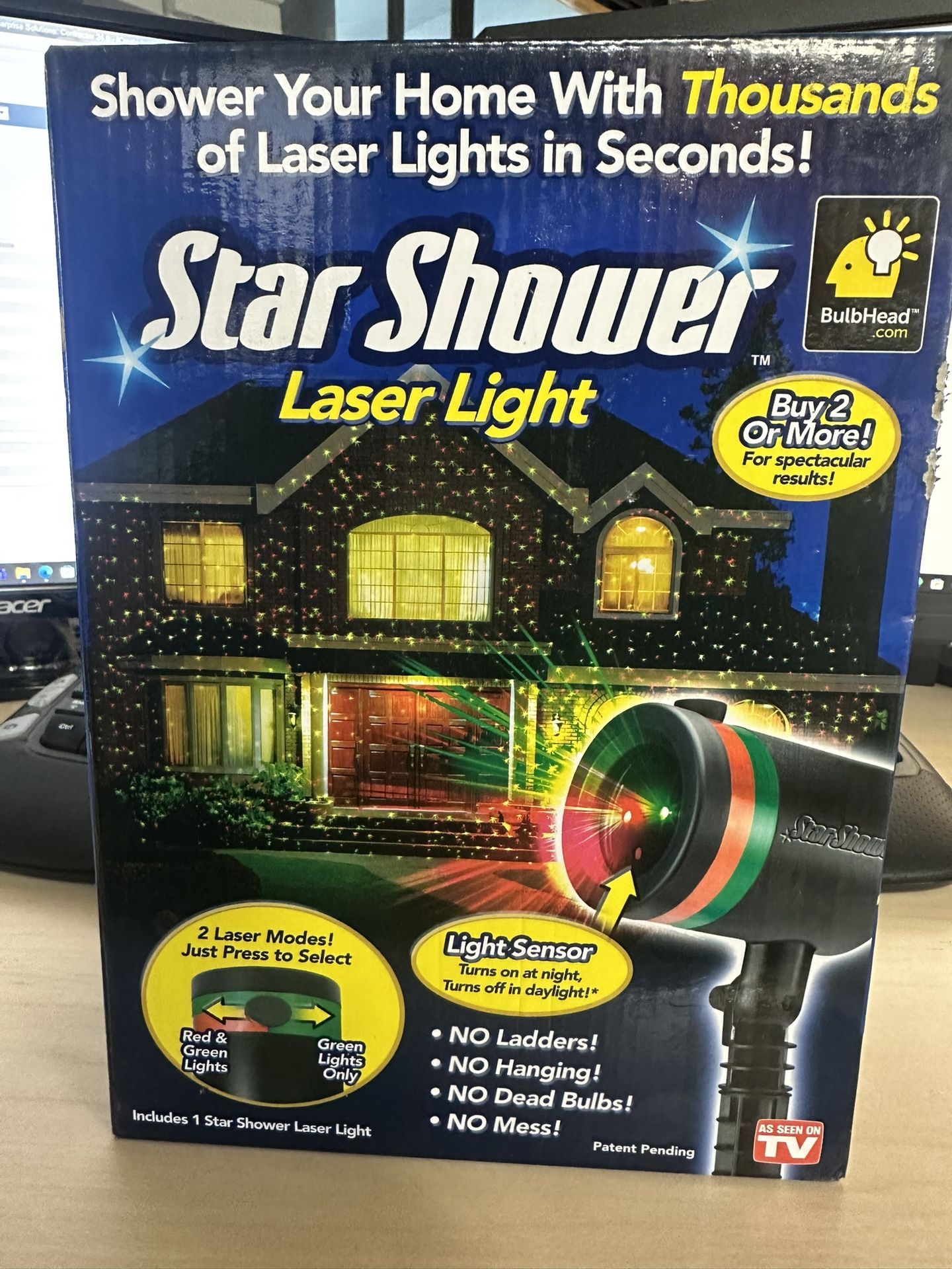 Star Shower Laser Light Box Never opened 