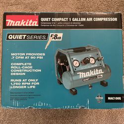 Makita Quiet Series 1 Gallon Oil-Free Air Compressor