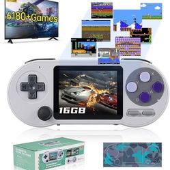 SF2000 Handheld Game Station console in Green/Blue with Extra Remote