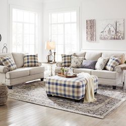 ⚡Ask 👉Sectional, Sofa, Couch, Loveseat, Living Room Set, Ottoman, Recliner, Chair, Sleeper. 

👉Meggett Linen Living Room Set