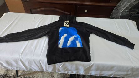 MISBHV Black Hoodie with Blue Graphic Print and Do You Still Think Of Me? Text