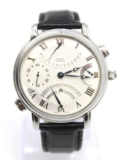 Maurice Lacroix Masterpiece MP7018 Manual Wind GMT Double Retrograde 44mm Watch