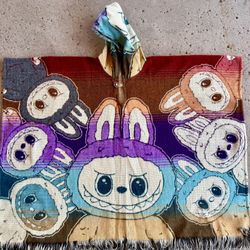 Labubu Youth Size Alpaca Poncho