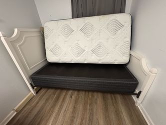 Twin bed and frame