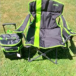 Uline Camp Chair And rolling Cooler Combo 