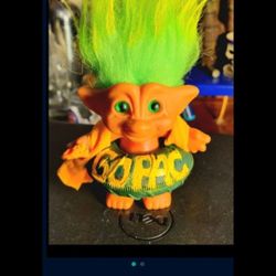 GO PAC GO! NFL, GREEN BAY PACKERS, NEW CUSTOM LUCKY TROLL, w/beach towl & inner tube tire, FIRM.