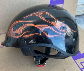 Harley-Davidson Half Helmet Basic Rider DOT XXL Gloss Black Y2K Classic