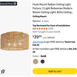 Bohemian Light Fixture (Brand New)