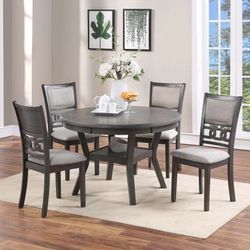 Brand New Grey 5pc Dining Table Set 