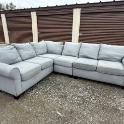 Free Delivery - Sectional Couch Gray 3 Pieces Great Condition