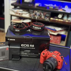 Canon - EOS R8 4K Video Mirrorless Camera with RF24-50mm f/4.5-6.3 IS STM Lens - Black