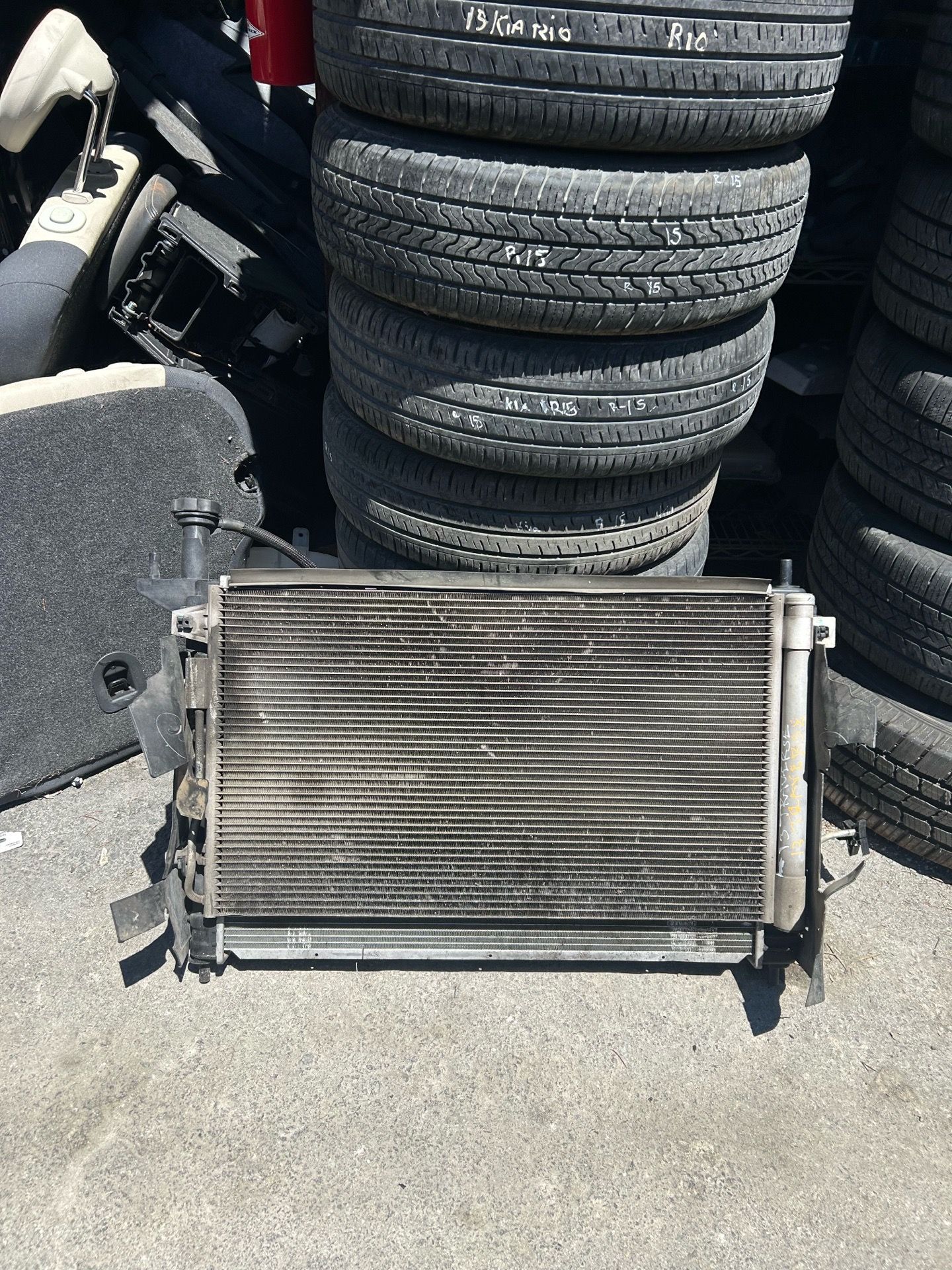 2007-2017 CHEVY TRAVERSE 3.6 COOLING RADIATOR AC CONDENSOR & FAN ASSEMBLY