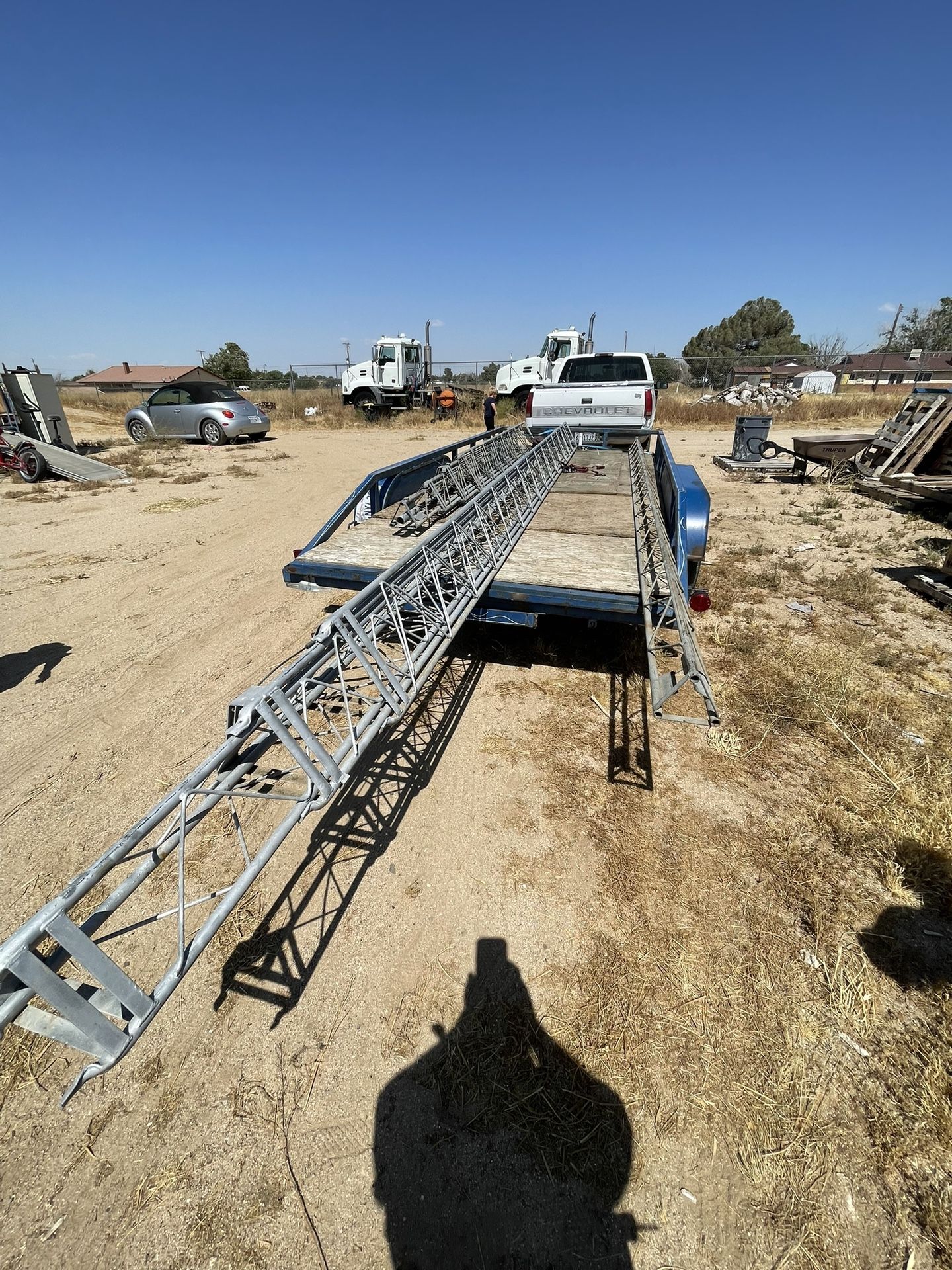 Telescoping 60 Ft Radio Tower With Base Plate