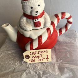 Christmas Ceramic Tea Pot