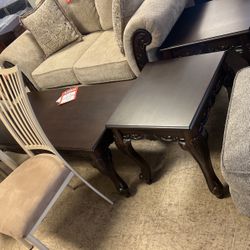 One cocktail table 2 end tables for $399 all three pieces brand new