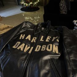 Rare Harley Davidson 100 Years Anniversary Leather Jacket
