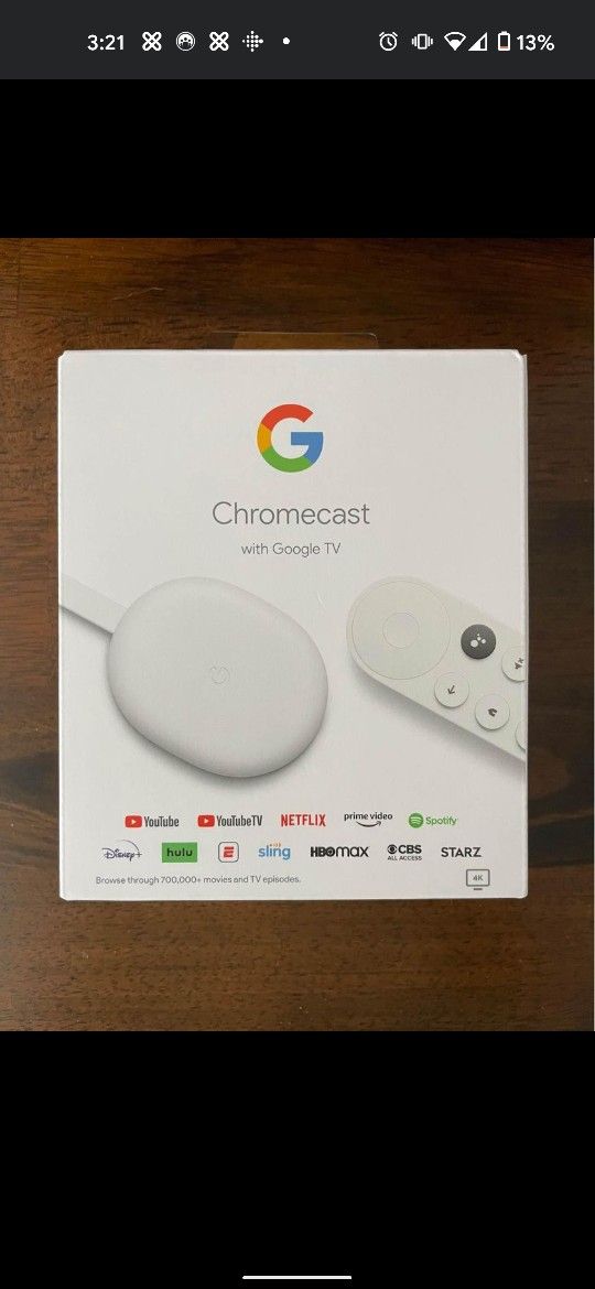 Chromecast with google TV. Brand new