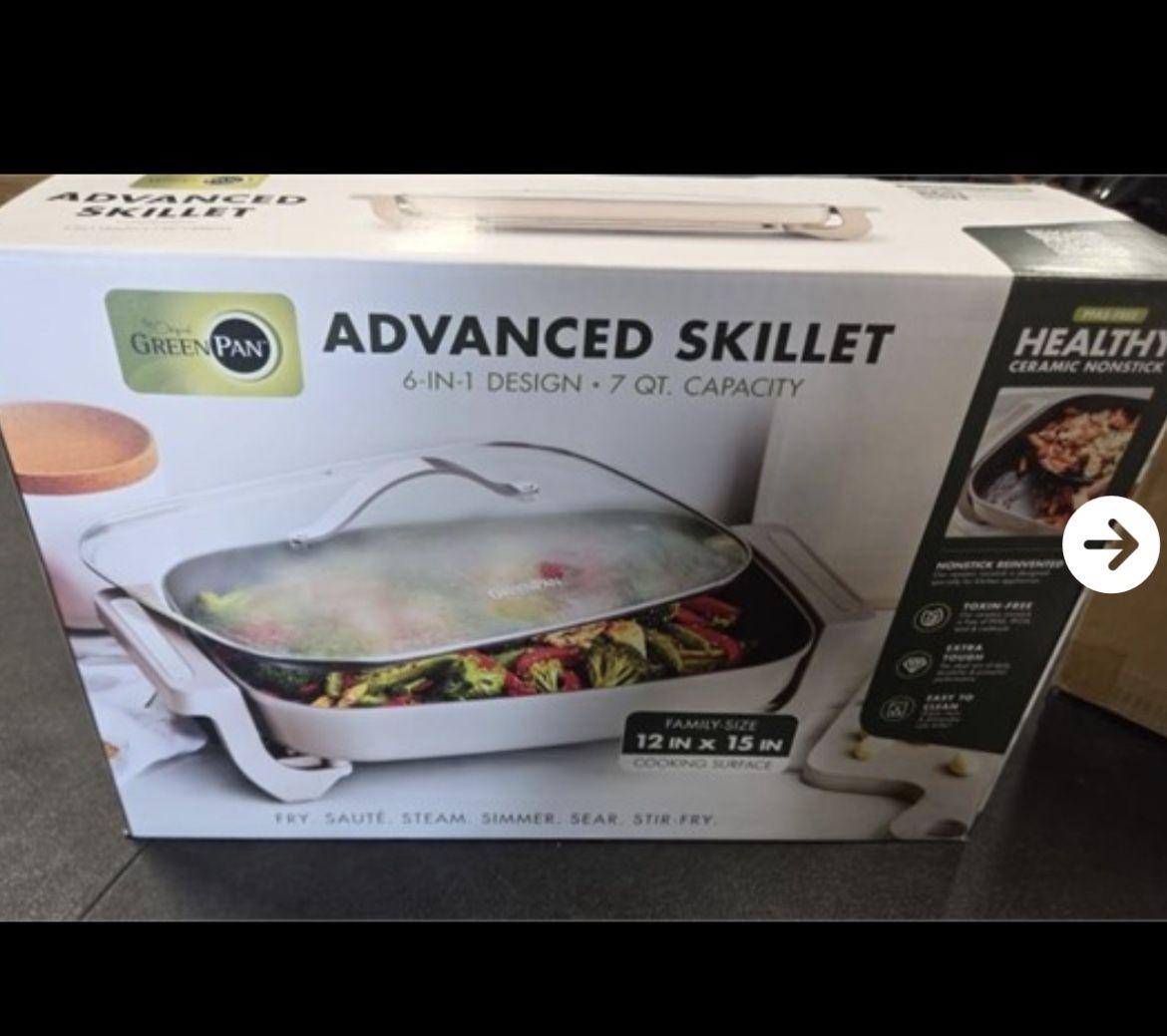 Qt2. Electric Ceramic Skillet