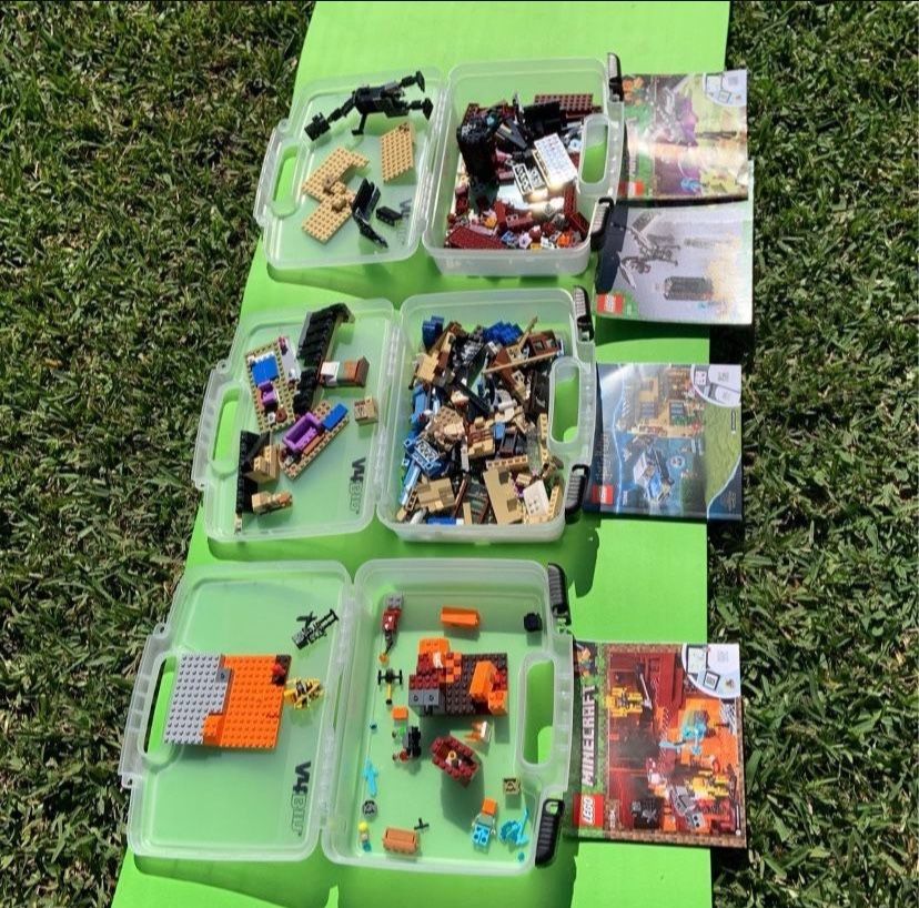 LEGO Blocks In 3 ArtBin Containers