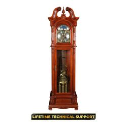 Hermle Vintage Grandfather Clock – Professionally Restored – 1-Year Warranty