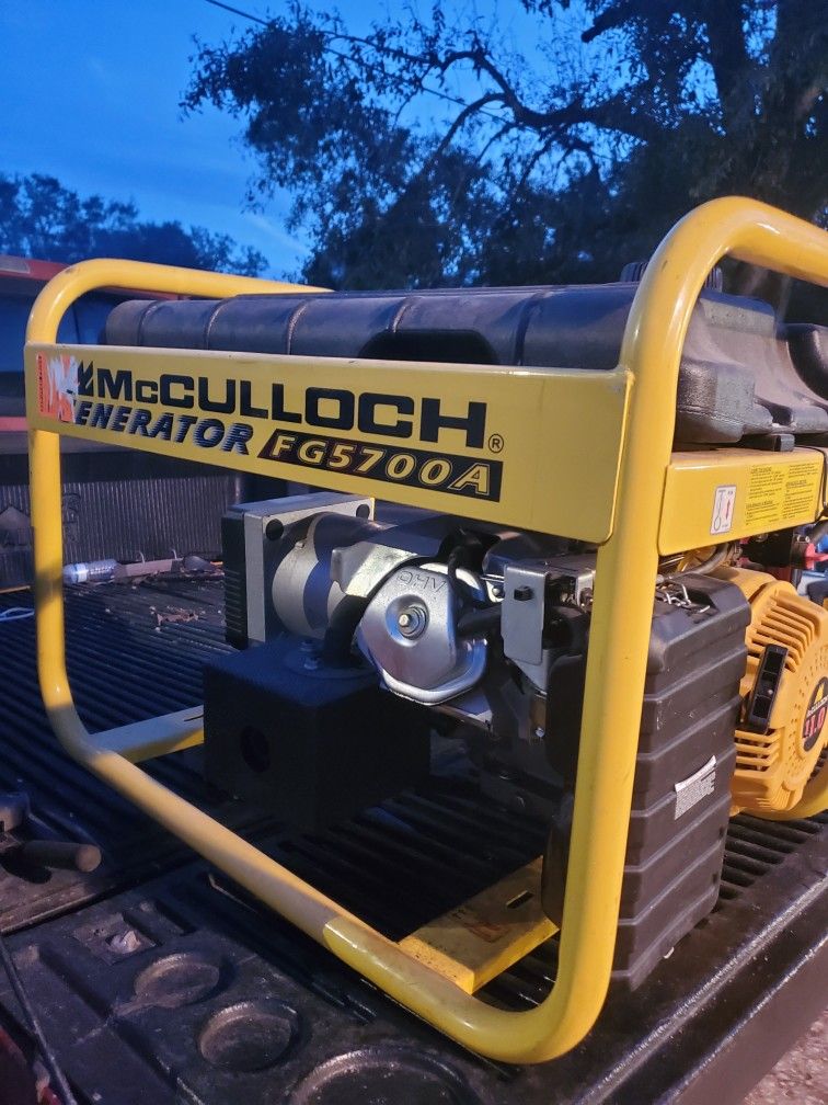 McCulloch 11hp 5700 Watt Generator for Sale in Valrico, FL OfferUp