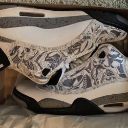 Nike air jordan dub zero white varsity red black cement grey shoes size 8