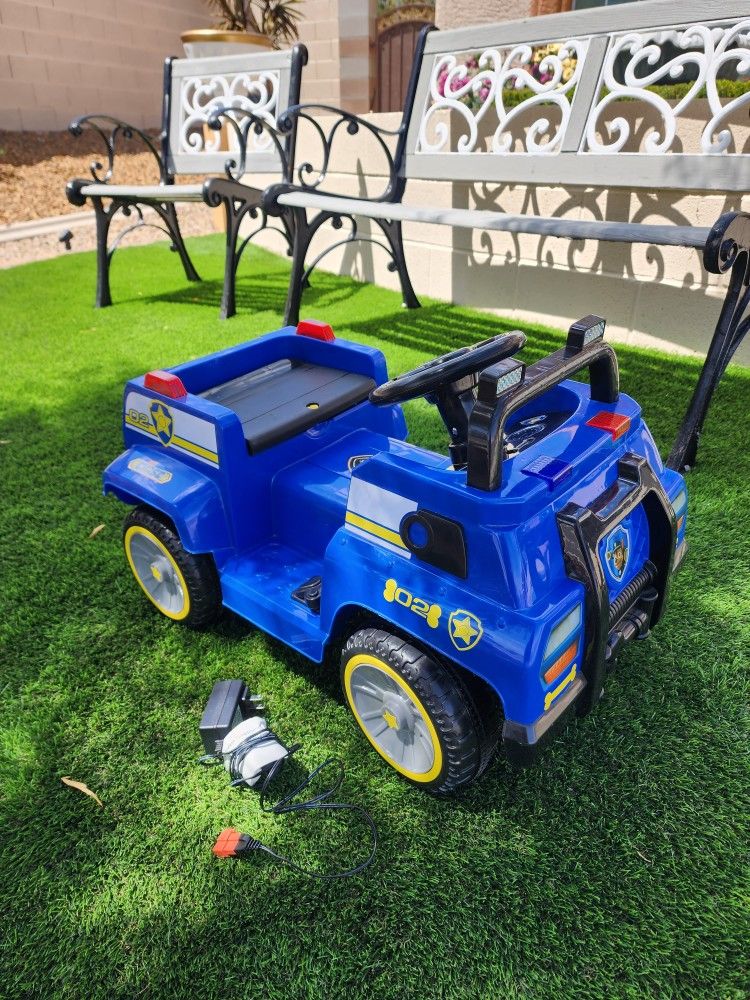 Paw Patrol Chase Police Cruiser 6v Jeep Paw Patrol Ride In Car